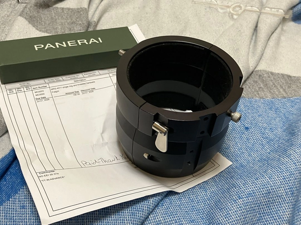 신품 천체망원경 텔레뷰 4인치 105mm 클램쉘, 경통밴드, 싱글 링 2개 일괄 이미지