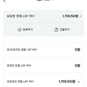 롯데면세점 LDF페이 구매합니다. 이미지
