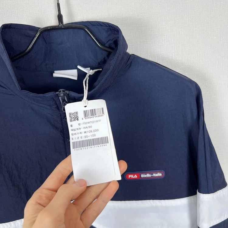 FILA 필라 새제품 바람막이 자켓 점퍼 휠라 여90 S 라덴 빈티지 이미지