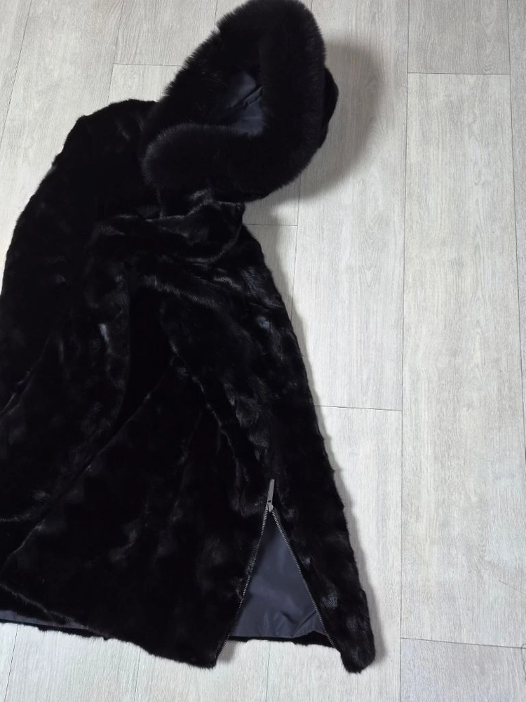 (상태최고)Arte 후드 양면 밍크코트(77) 이미지