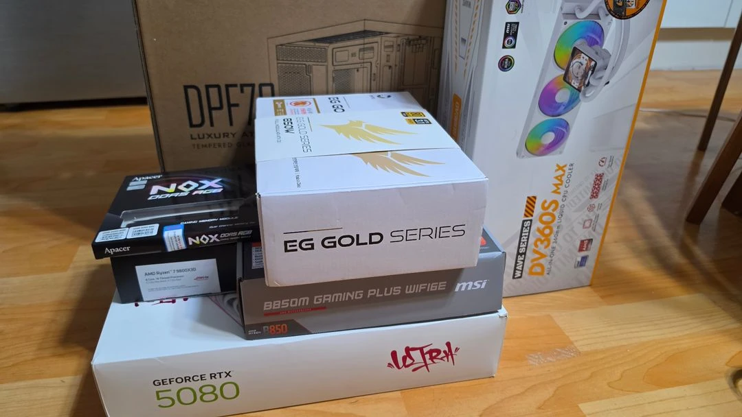 라이젠 9800x3d rtx5080 컴퓨터 본체 이미지