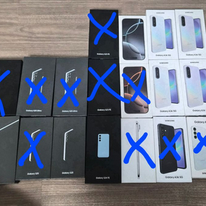 갤럭시 폴드7, S25, S24FE,아이폰16 프로, A36,점프3 빈 박스 이미지