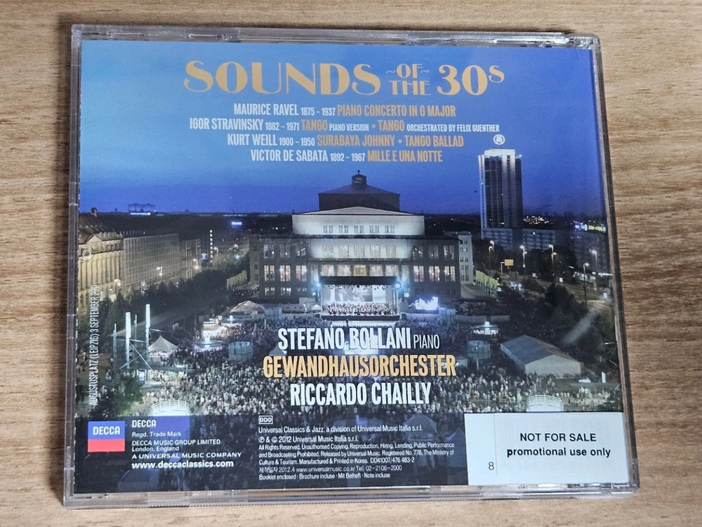 Ravel. Stravinsky. Weill. De Sabata Sounds Of The 30s 이미지