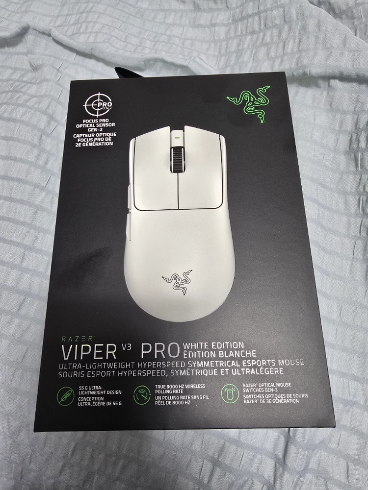 레이저 바이퍼 v3 pro 바브삼 미개봉 판매합니다 - 안심되는 중고거래