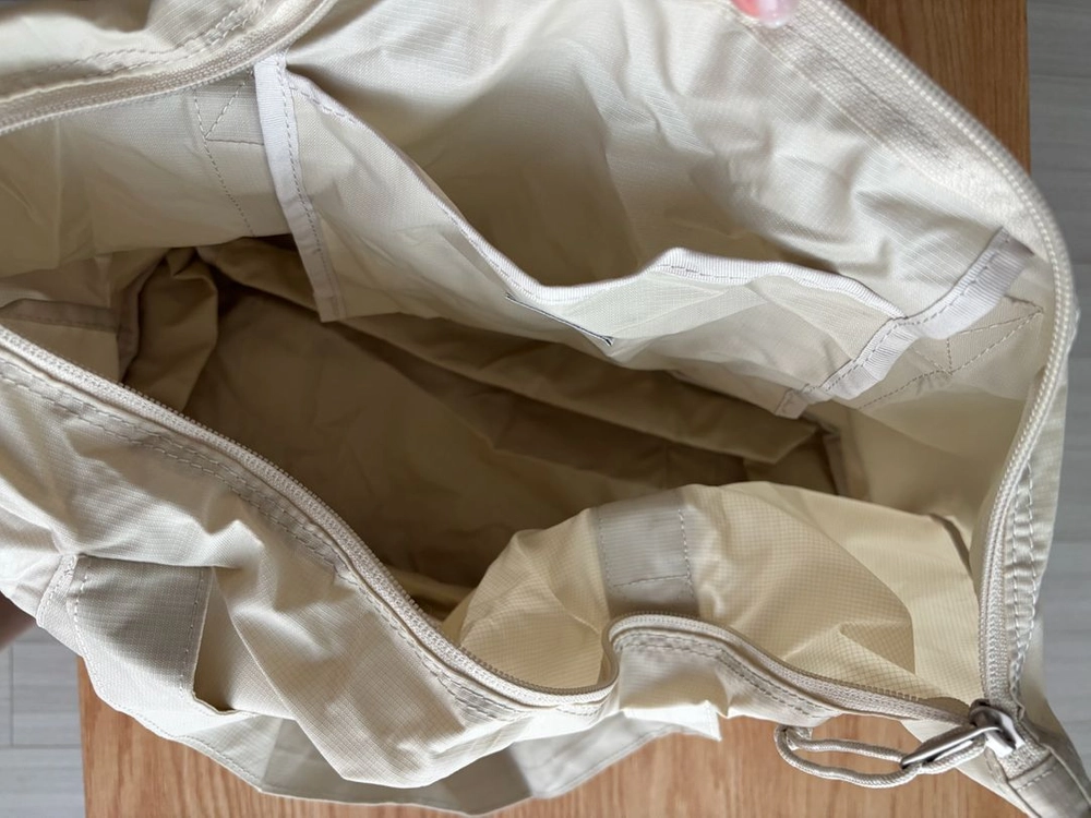 브랜든 폴더블 토트백 나일론 여행가방 여행용 보스턴백 아이보리 이미지