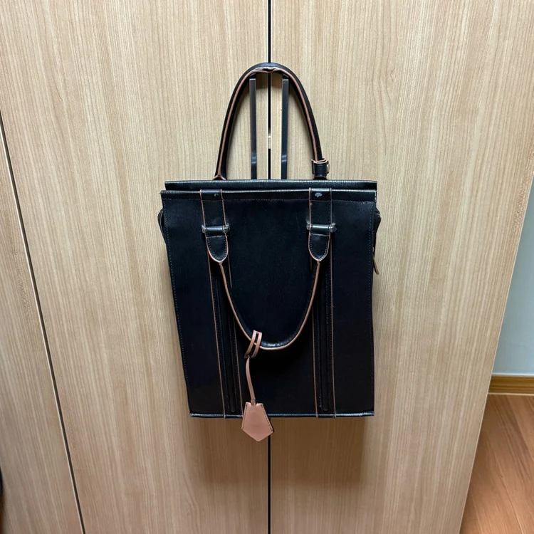 자라(ZARA) PU 검정 레더 가죽 토트백 (백팩겸용) 이미지