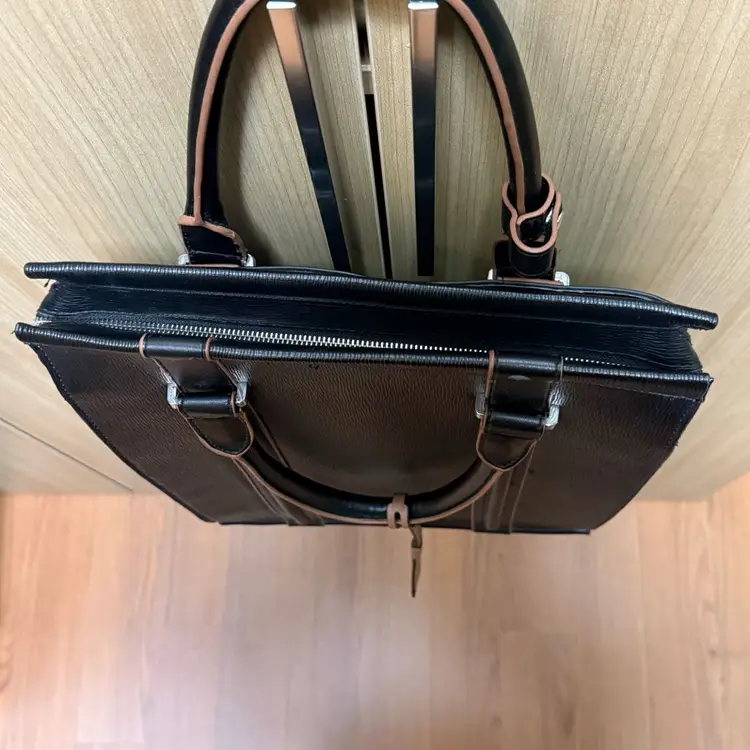자라(ZARA) PU 검정 레더 가죽 토트백 (백팩겸용) 이미지