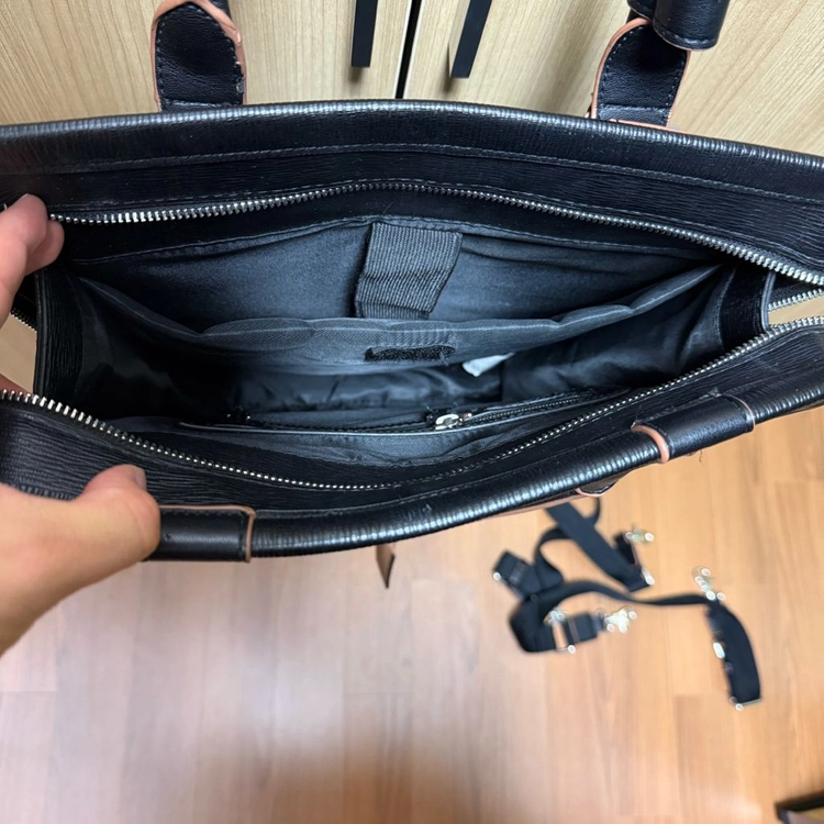 자라(ZARA) PU 검정 레더 가죽 토트백 (백팩겸용) 이미지