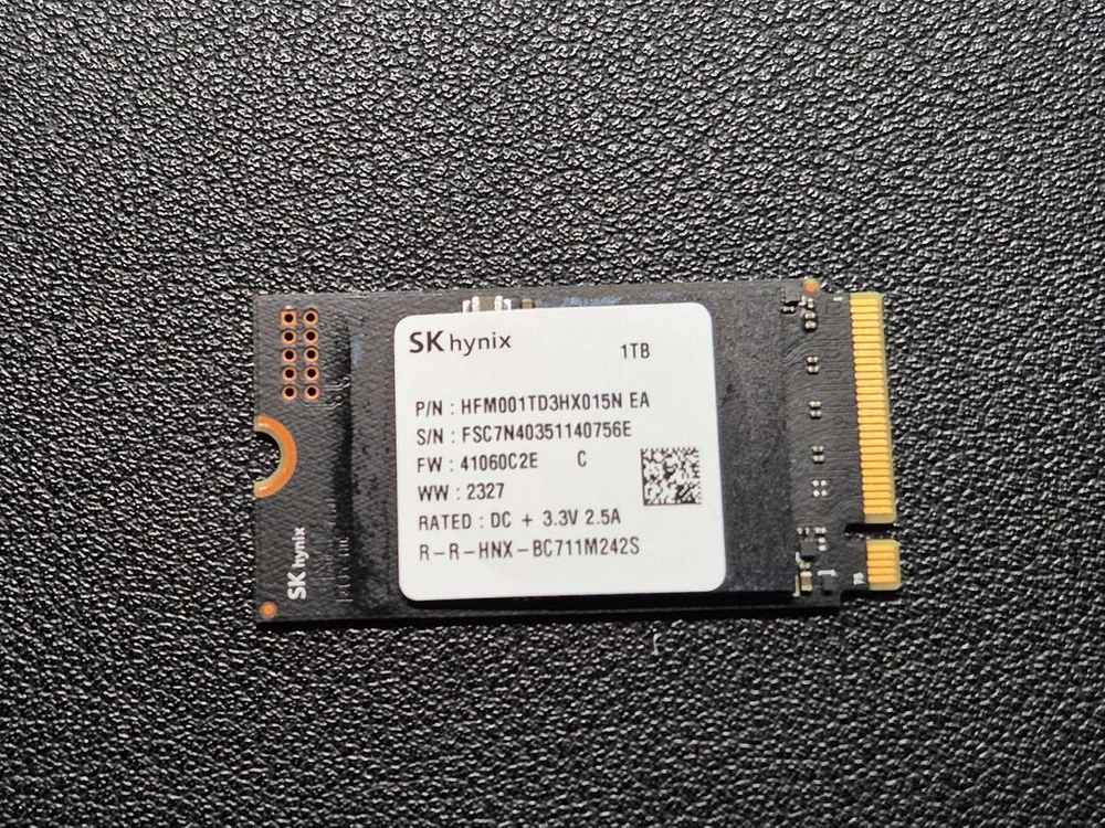 SK하이닉스 BC711 M.2 2242 nvme ssd 이미지