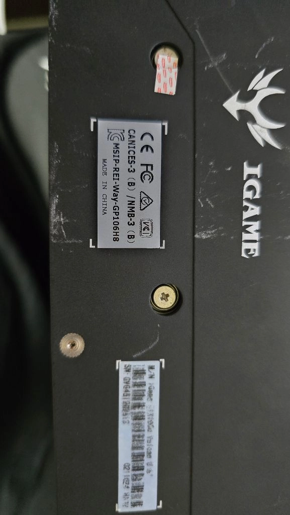 GTX 1060 6gb 그래픽카드 이미지