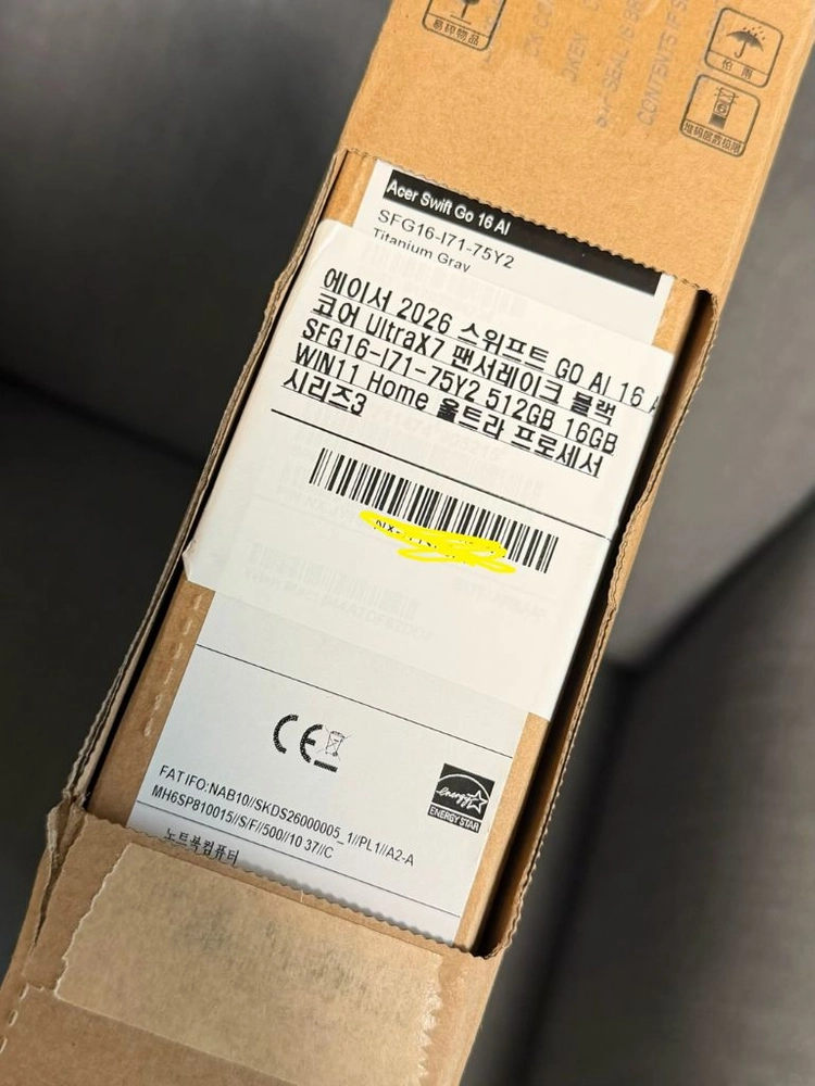 에이서acer 스위프트 고 Al 16블랙 팬서레이크 358h, 512g, 16g 이미지