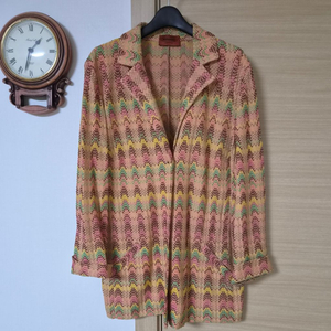 미쏘니(MISSONI) 패턴 카라 가디건 자켓 이미지