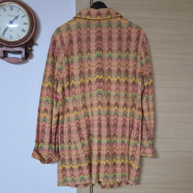 미쏘니(MISSONI) 패턴 카라 가디건 자켓 이미지