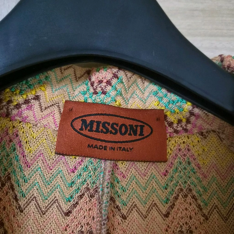 미쏘니(MISSONI) 패턴 카라 가디건 자켓 이미지