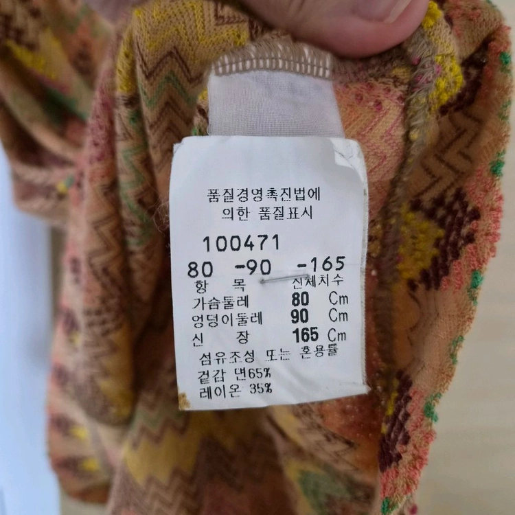 미쏘니(MISSONI) 패턴 카라 가디건 자켓 이미지