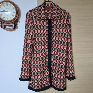 미쏘니(MISSONI) 패턴 울 혼방 니트 자켓 이미지