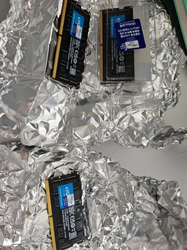 마이크론 DDR5 32GB 노트북 메모리 3개 이미지