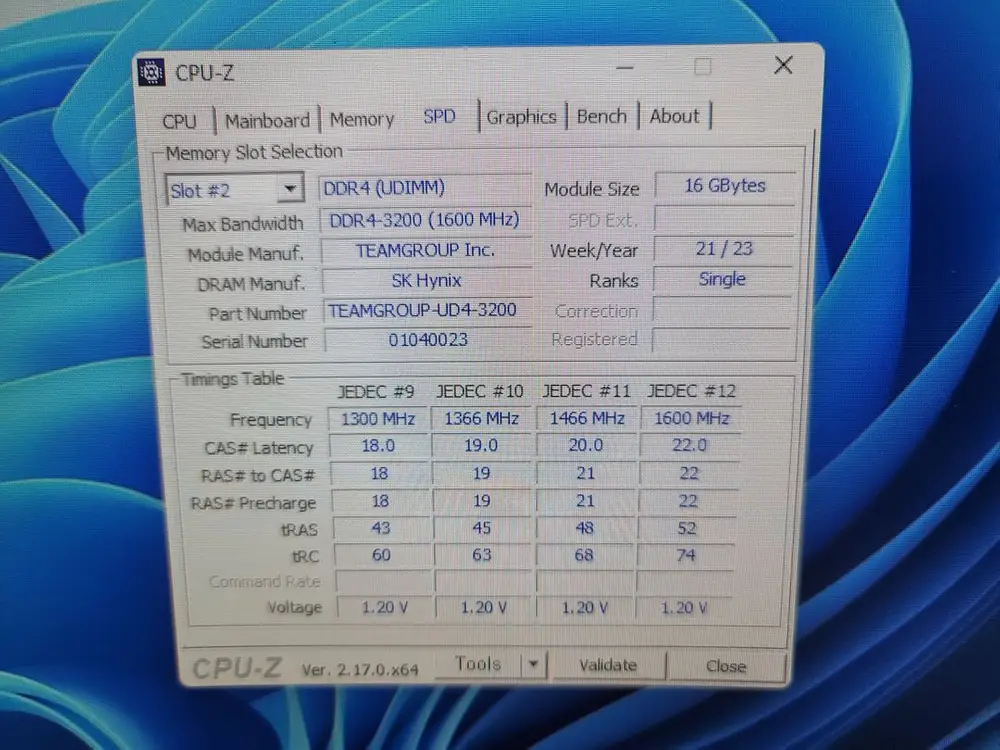 팀그룹 DDR4-3200 16GB 이미지