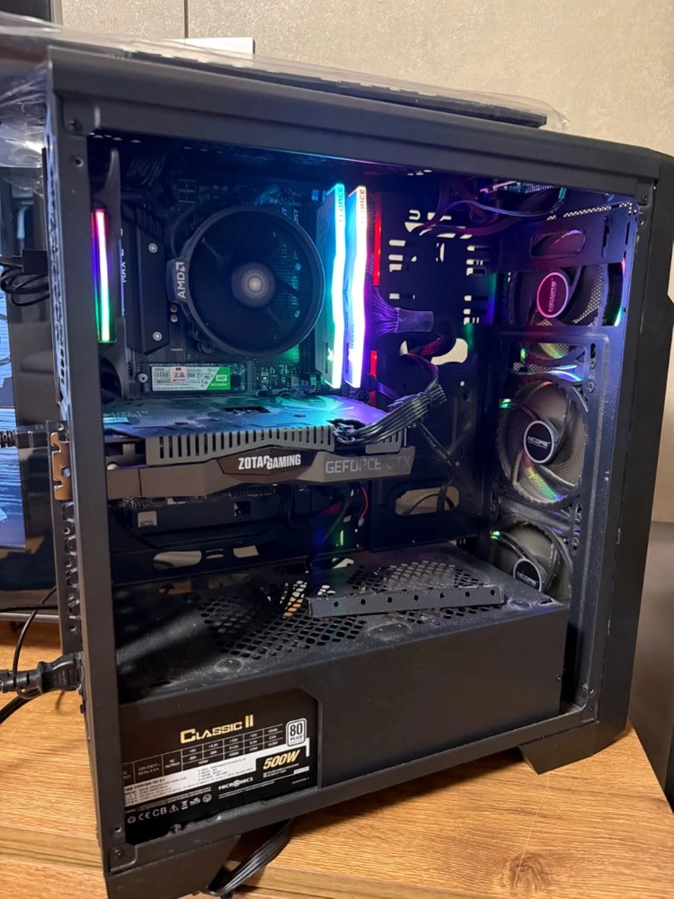수원) 박격포 B450m + 라이젠5 3600 + GTX 1660super + ram 16GB 완본체 판매 이미지