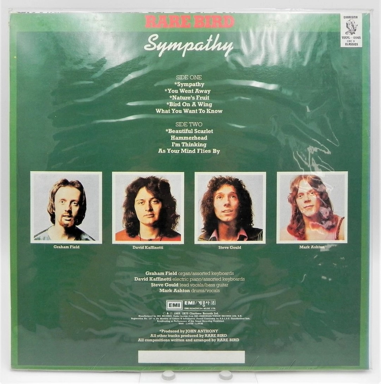 [미개봉/희귀] Rare Bird 레어 버드 - Sympathy (한국반/VKPL-0045) 이미지