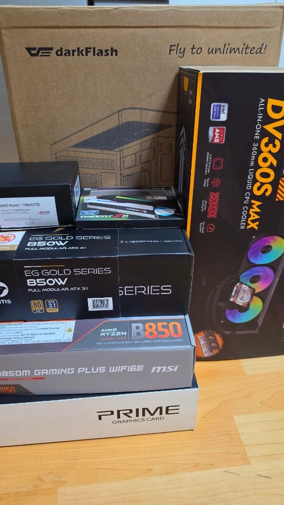 라이젠 9800x3d rtx5080 ssd2t 컴퓨터 본체 이미지