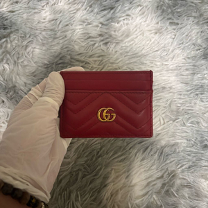 구찌 GG 마몬트 (마몽) 카드지갑 레드 이미지
