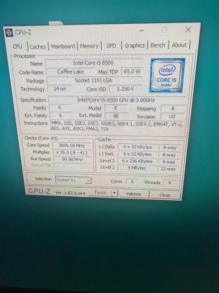i5-8500, Z370M Pro4 메인보드 + 삼성 DDR4 16GB RAM 이미지