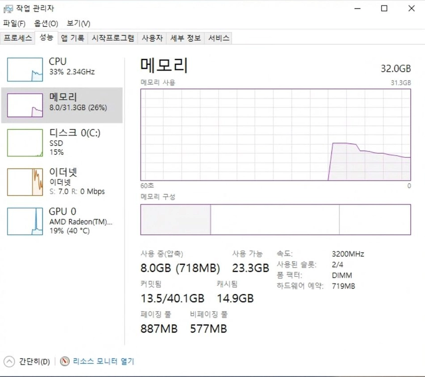 klevv ddr4-3200 메모리 16gb x 2개 일괄판매 이미지