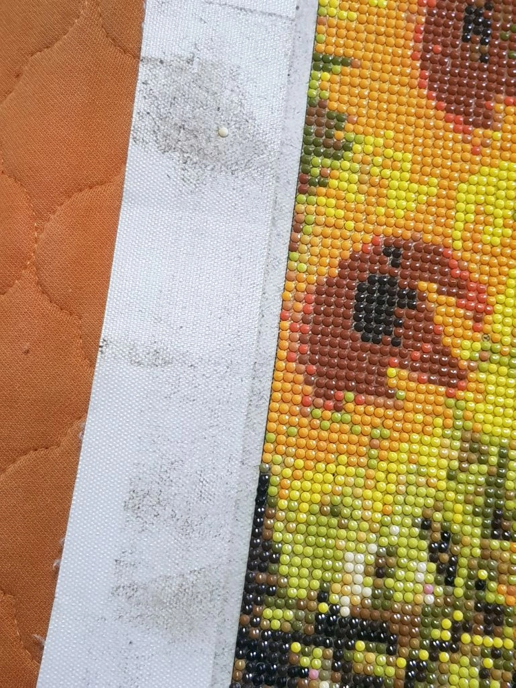 초대형 해바라기밭 금전운 보석십자수 완성품 120x65 이미지