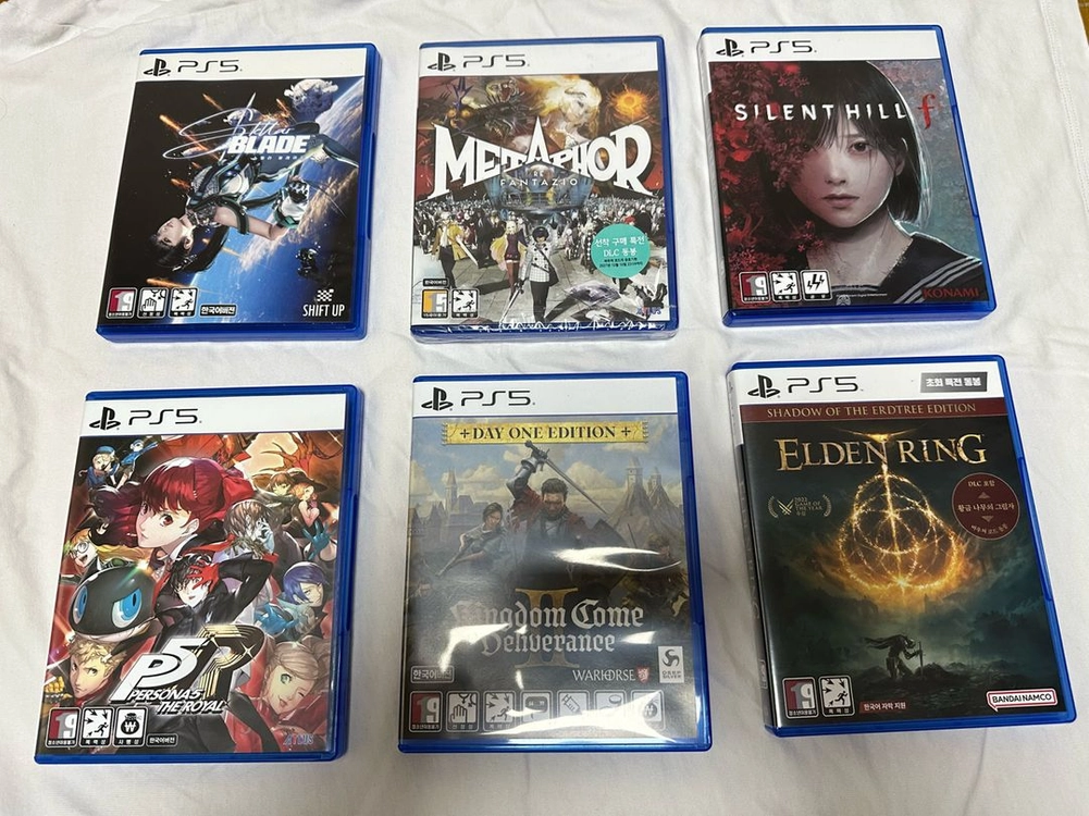 PS5 스텔라 블레이드, 메타포, 사일런트힐f, 페르소나5, 킹덤컴2 - 안심되는 중고거래