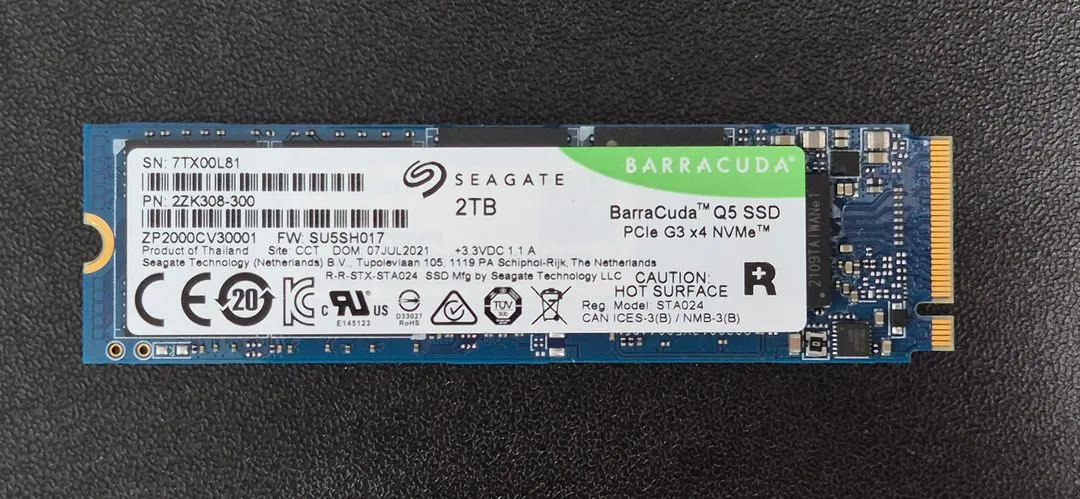 씨게이트 바라쿠다 Q5 2TB NVMe SSD 이미지