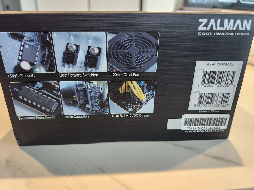 [미개봉/새제품] 잘만 ZM700-LE II 정격 700W 컴퓨터 파워서플라이 판매 (ZM700-LEII) 이미지