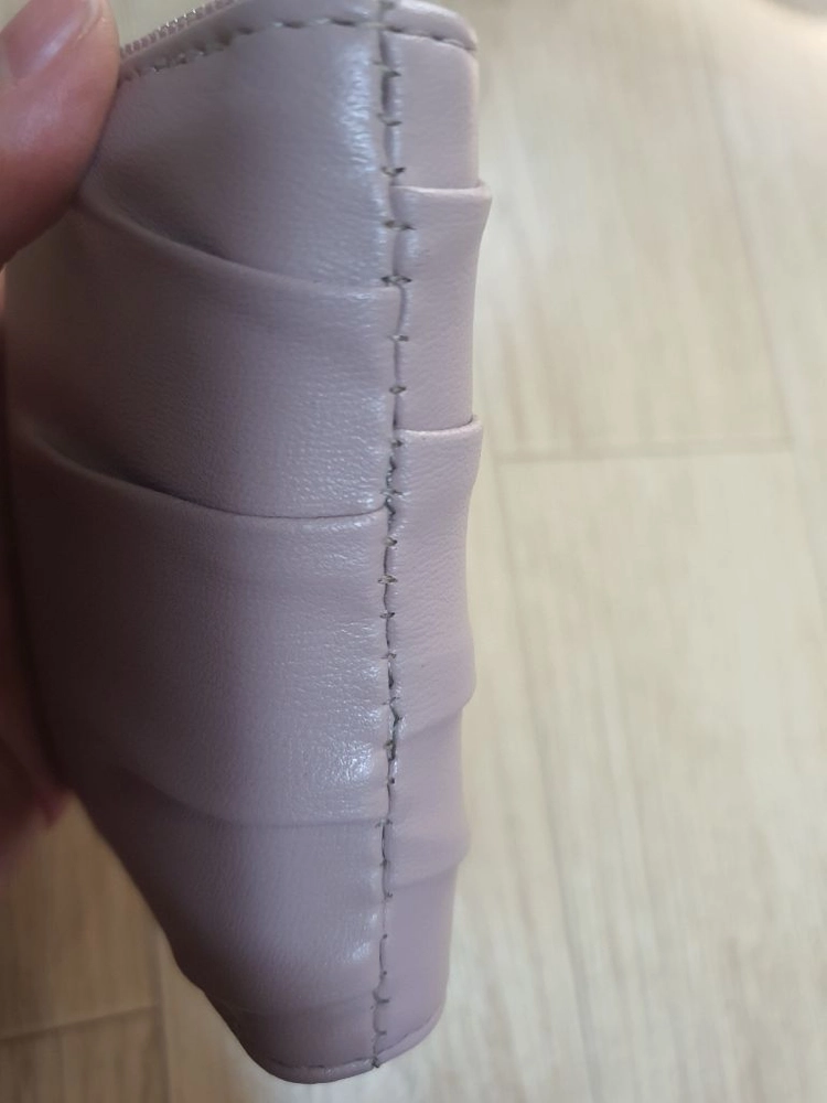 인조가죽 인디핑크색 여성 반지갑 이미지