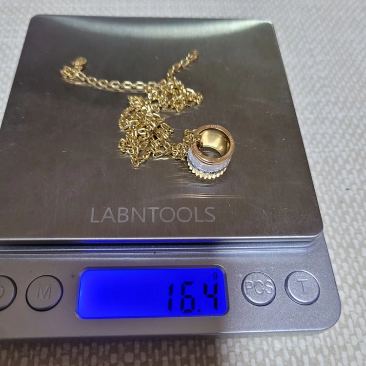 18k 옐로우골드 목걸이 이미지
