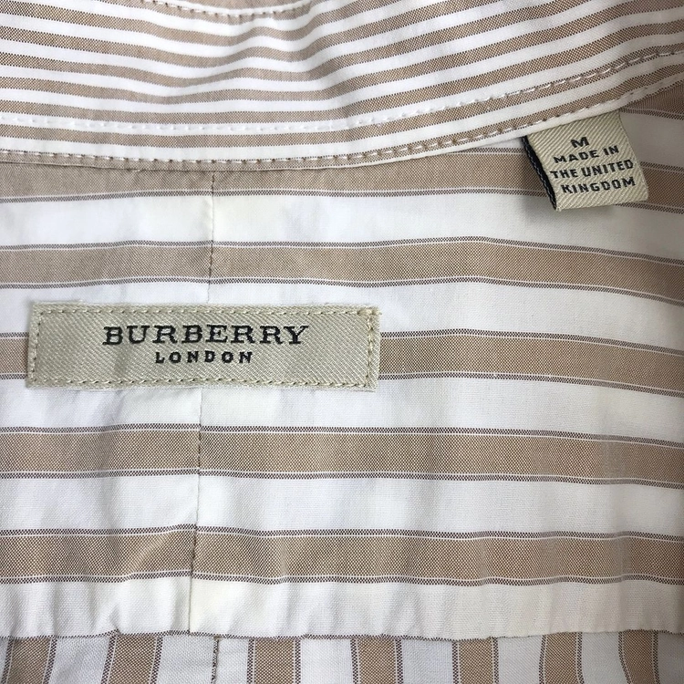 버버리 Burberry 스트라이프 반팔 셔츠 남방 남성M 이미지