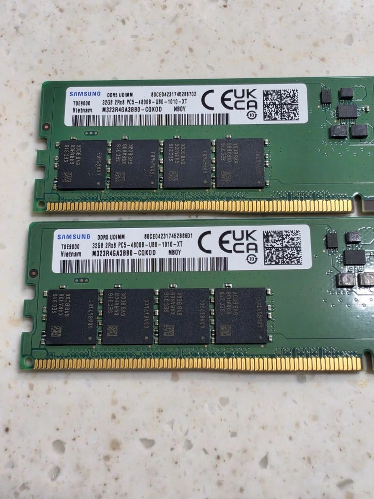 삼성 DDR5 32GB 4800 데스크탑 메모리 2개 세트 이미지
