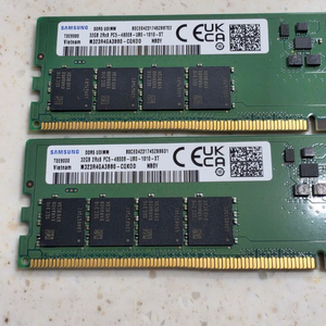 삼성 DDR5 32GB 4800 데스크탑 메모리 2개 세트 이미지
