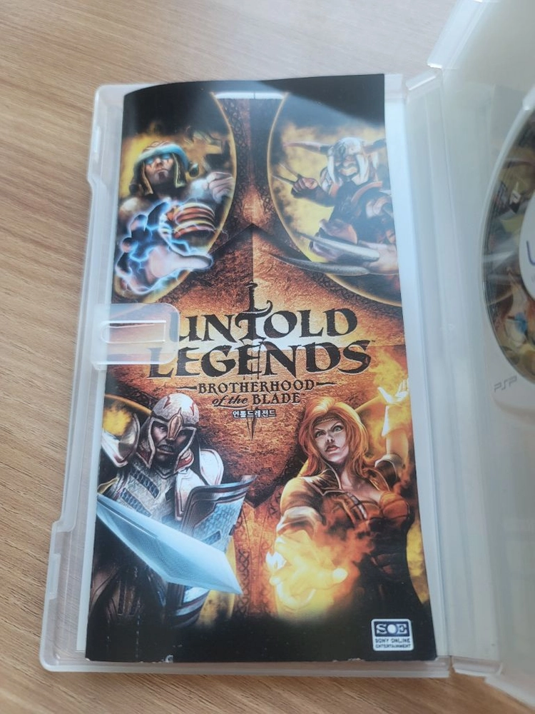 psp 정발 언톨드 레전드 게임 umd(메뉴얼 책자 포함) 이미지