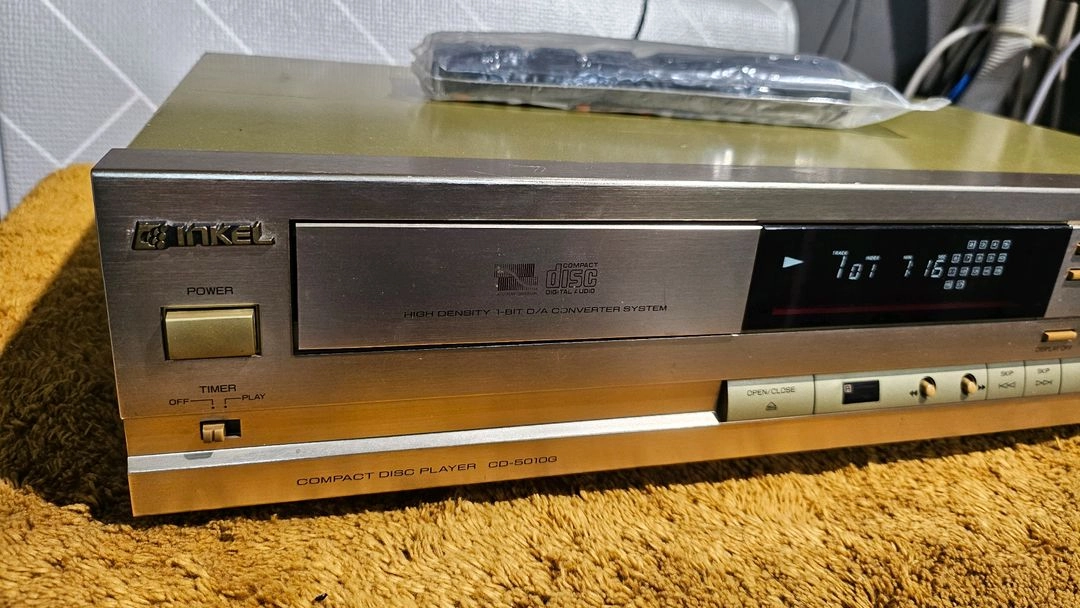 인켈 금장 CD 플레이어 CD-5010G 리모컨 포함 이미지