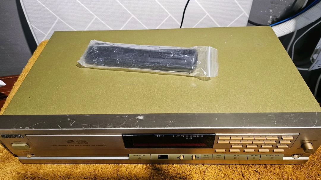 인켈 금장 CD 플레이어 CD-5010G 리모컨 포함 이미지