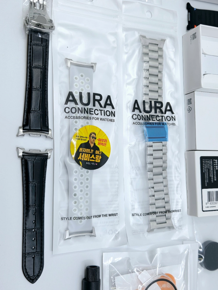 (단순개봉) 갤럭시워치 8 실버 LTE 40mm 자급제 스마트워치 SM-L325N + AURA 커넥션 다수 일괄판매 이미지