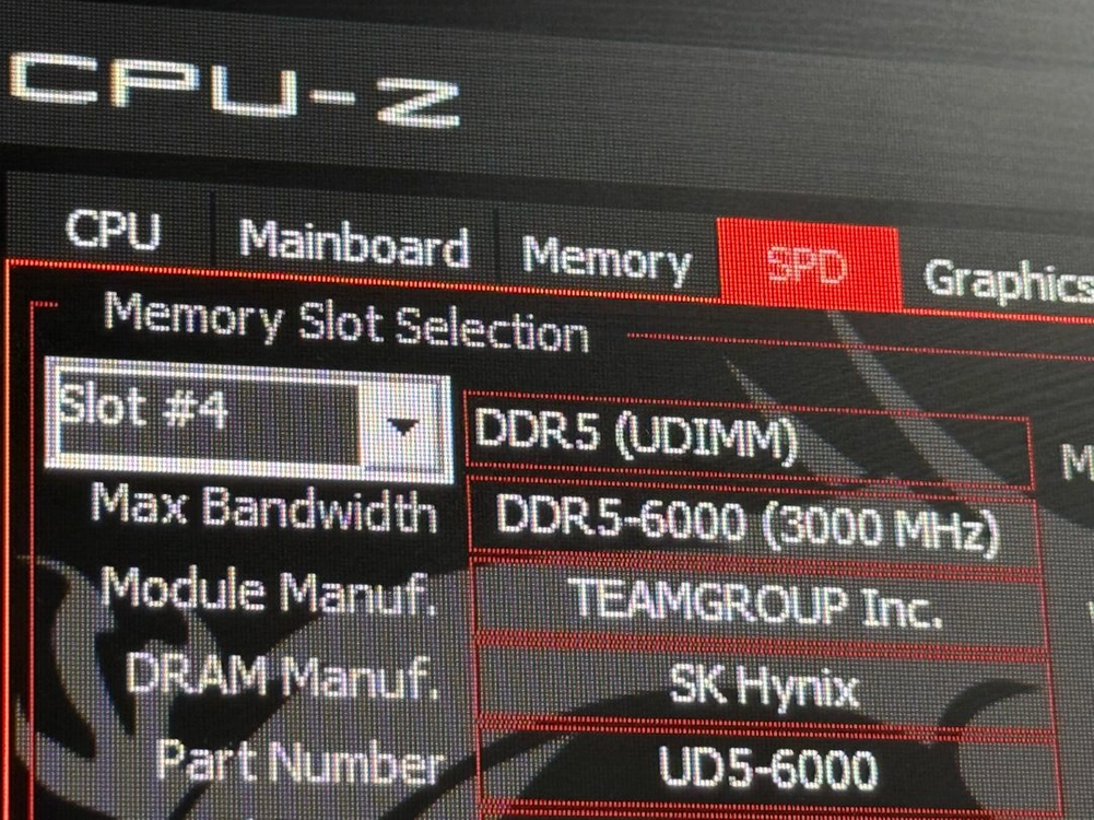 ddr5 32gb teamgroup 6000 cl30 이미지