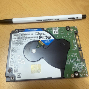 하드디스크 HDD WD 2T SATA용 2.5인치 이미지