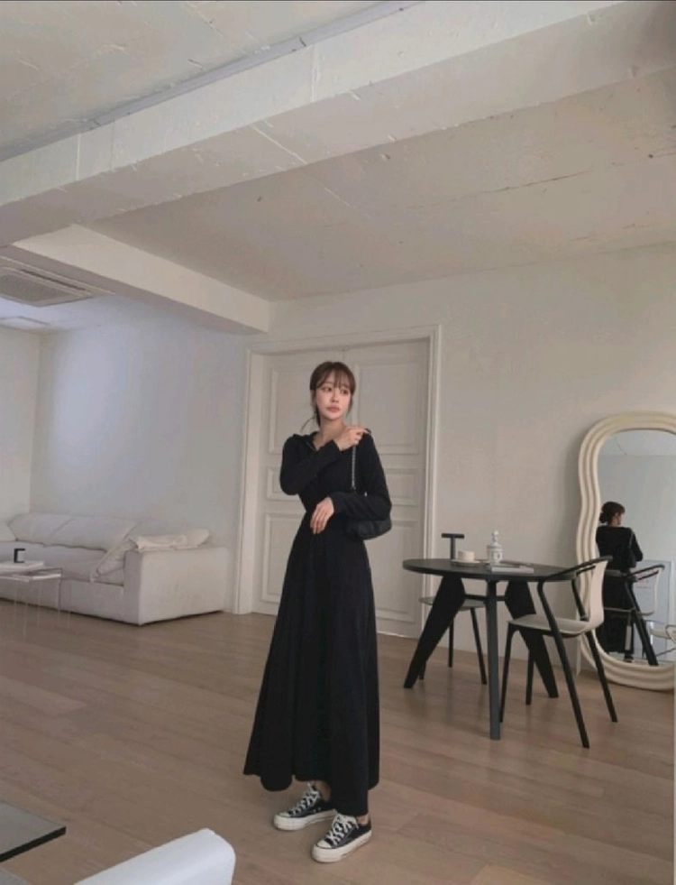 로민드 롱후드원피스 이미지