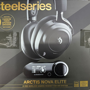스틸시리즈 Arctis Nova Elite 무선 게이밍 헤드셋 블랙 이미지