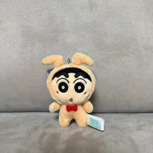 정품 짱구는못말려 유리토끼 코스튬 짱구 8cm 키링 인형 이미지