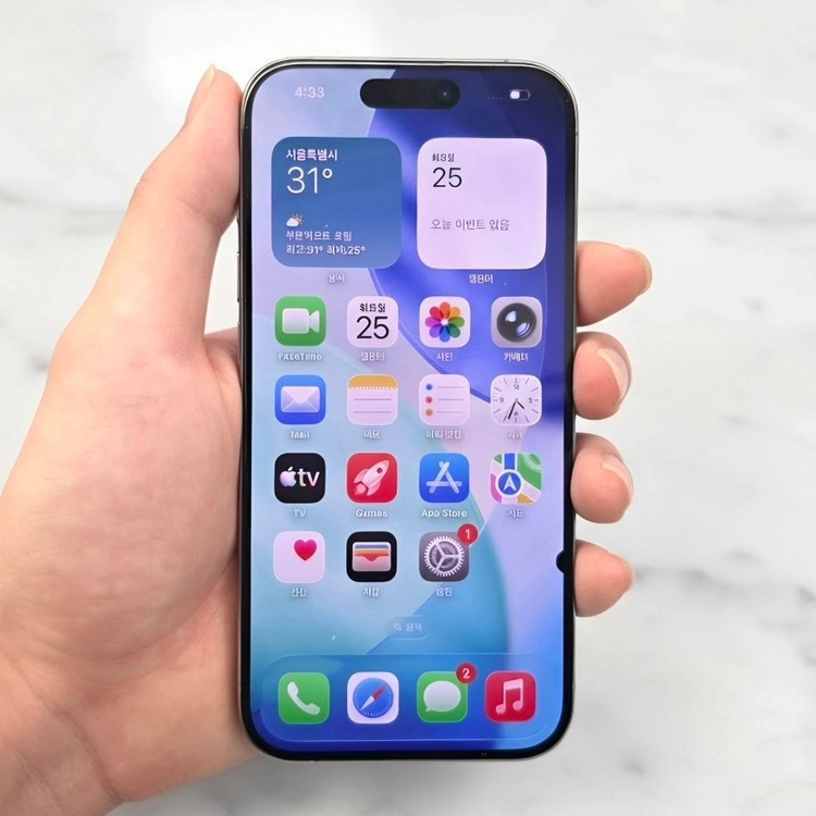 아이폰 15 프로 128GB 실버 이미지