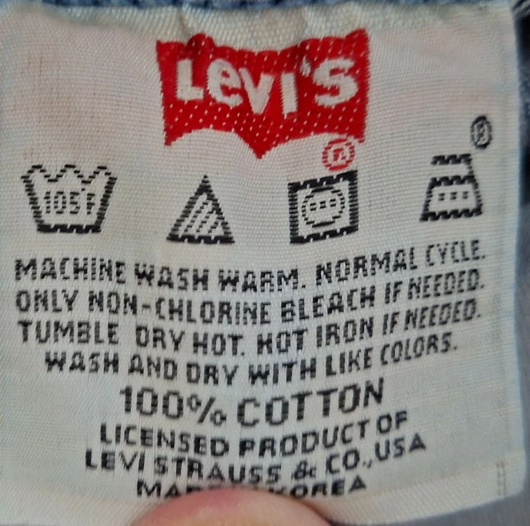[Levis/28] 리바이스 501 버튼플라이 국산 빈티지 데님 (A급) 이미지