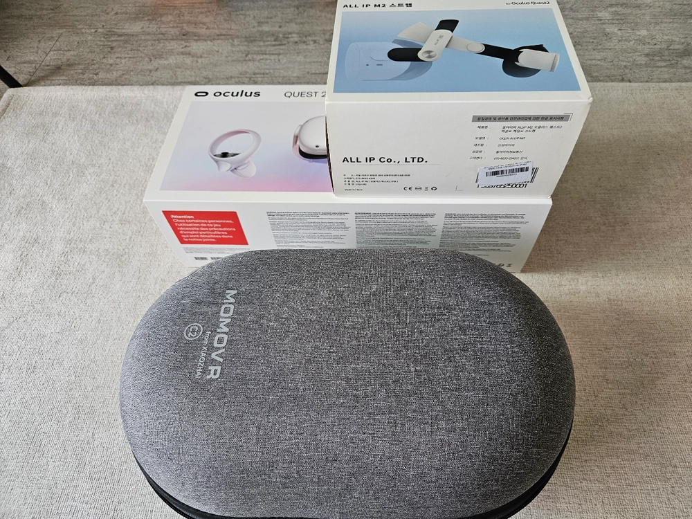 오큘러스 퀘스트2 256GB VR 헤드셋 풀박스 이미지