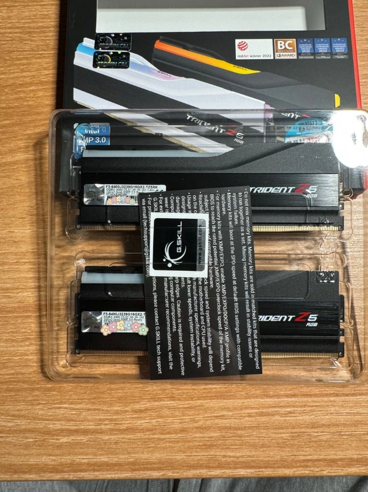 [새제품급] 지스킬 G.SKILL DDR5-6400 CL32 Z5 RGB J (32GB(16Gx2)) (무료배송) 이미지
